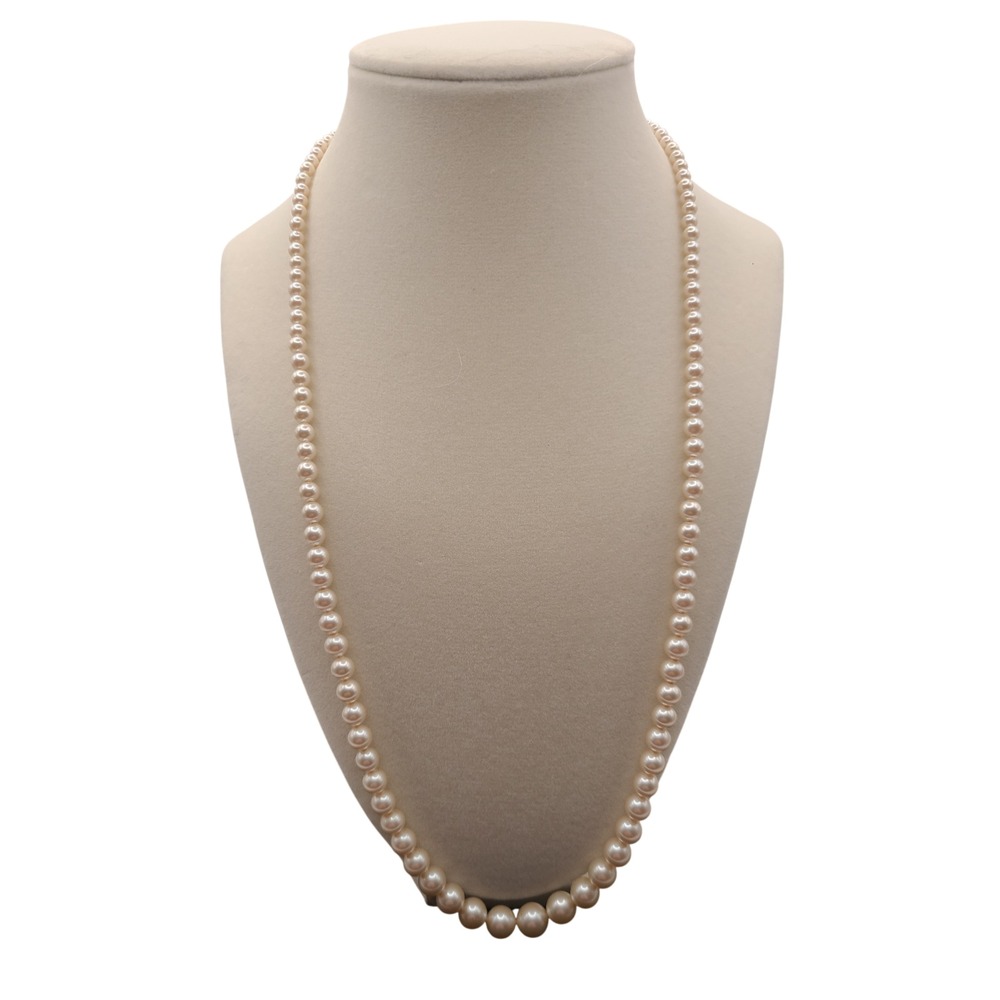 Vintage Marvella Graduated Faux Pearl Strand Necklace 22"